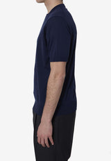 John Smedley Kempton Crewneck T-shirt Blue KEMPTON--FRENCH NAVY