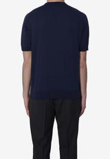 John Smedley Kempton Crewneck T-shirt Blue KEMPTON--FRENCH NAVY
