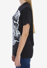 Dolce & Gabbana Printed Jersey T-shirt Black F8V90T-GDDH4-S9000