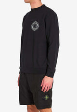 Stone Island Compass Print Sweatshirt Black L1S156100001-S0283-V0029
