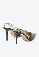 Jimmy Choo Saeda 85 Patent Leather Pumps Black SAEDA85-BOB-BLACK
