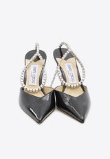 Jimmy Choo Saeda 85 Patent Leather Pumps Black SAEDA85-BOB-BLACK
