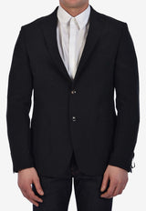 Tonello Single-Breasted Jacket in Linen and Silk Gray 06G322Y-3164U-990