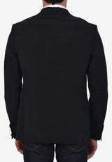 Tonello Single-Breasted Jacket in Linen and Silk Gray 06G322Y-3164U-990