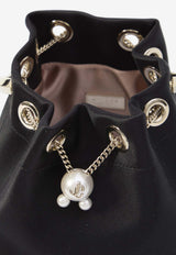 Jimmy Choo Bon Bon Satin Handbag Black BONBON-HBH-BLACK