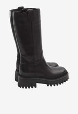 Hogan H700 Mid-Calf Boots Black HXW7000FV40-KXT-B999