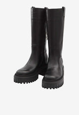 Hogan H700 Mid-Calf Boots Black HXW7000FV40-KXT-B999