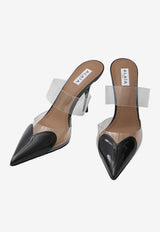 Alaïa Le Coeur 90 Patent Leather Mules Black AA3M053CK150--999