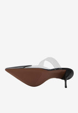 Alaïa Le Coeur 90 Patent Leather Mules Black AA3M053CK150--999