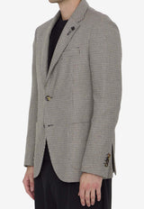 Lardini Houndstooth Single-Breasted Blazer Multicolor IV528AE-IVSF63401-120MA