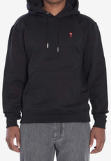 AMI PARIS Ami De Coeur Hooded Sweatshirt Black BFUSW235-730-001
