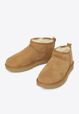 UGG Classic Ultra Mini Suede Boots Chestnut 1116109--CHE