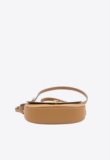 Valentino Small Ohval Calf Leather Shoulder Bag Almond 5W2B0N88-1VC-KEL