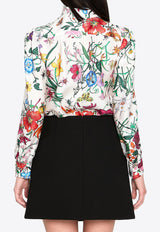 Gucci Floral Print Silk Twill Shirt Multicolor 865715-ZAUU8-9413