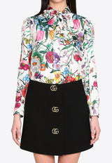 Gucci Floral Print Silk Twill Shirt Multicolor 865715-ZAUU8-9413