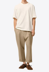 AMI PARIS Carrot-Leg Chino Pants Beige HTR121-C00132-A036