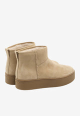 Hogan Shearling Ankle Boots Beige HXW6980FT50-6RN-C808