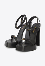 Saint Laurent Platz 105 Platform Sandals Black 731342DWE00--1000