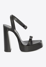 Saint Laurent Platz 105 Platform Sandals Black 731342DWE00--1000