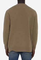 Maison Margiela Wool Buttoned Cardigan Beige S50HP0014-M13058-124M