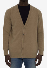 Maison Margiela Wool Buttoned Cardigan Beige S50HP0014-M13058-124M