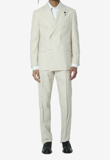 Lardini Feeling Double-Breasted Suit Beige PA5931E-PAIF66412-150