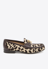 Valentino Pony Hair VLogo Loafers Brown 7W2S0LM0-ESS-BNB