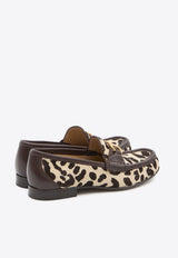 Valentino Pony Hair VLogo Loafers Brown 7W2S0LM0-ESS-BNB