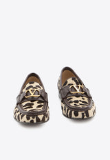 Valentino Pony Hair VLogo Loafers Brown 7W2S0LM0-ESS-BNB