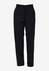 Calvin Klein Straight-Leg Tailored Pants Blue 83WWPB06--416