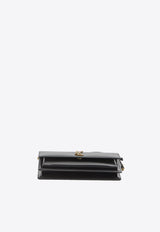 Saint Laurent Sunset Smooth Leather Clutch Black 810997-0SX0W-1000