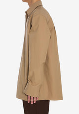 Gucci Oversized Long-Sleeved Shirt Beige 823830-Z7AMD-2319