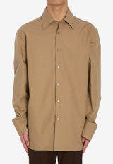 Gucci Oversized Long-Sleeved Shirt Beige 823830-Z7AMD-2319