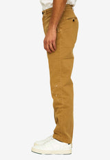 Incotex Red X Facetasm Paint Effect Straight-Leg Pants Beige FTP008-FX006-510