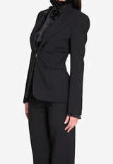 Gucci Single-Breasted Wool Blazer Black 864253-ZAUPG-1000