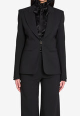 Gucci Single-Breasted Wool Blazer Black 864253-ZAUPG-1000