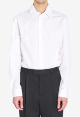 Burberry Embroidered Buttoned Shirt White 8122007--A1462