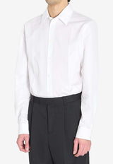Burberry Embroidered Buttoned Shirt White 8122007--A1462