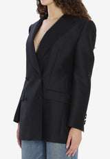 Dolce & Gabbana Double-Breasted Buttoned Blazer Black F29N7T-FU3R1-N0000