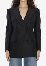 Dolce & Gabbana Double-Breasted Buttoned Blazer Black F29N7T-FU3R1-N0000