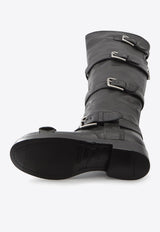 Dolce & Gabbana Horse Over-the-Knee Boots Black CU1239-AW352-80999