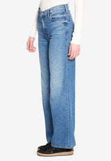 MOTHER Rerun Zip Sneak Jeans Blue 12488-1230--HUF