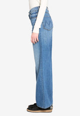 MOTHER Rerun Zip Sneak Jeans Blue 12488-1230--HUF