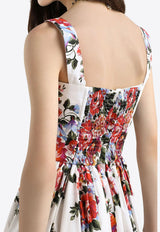 Dolce & Gabbana Flower Bouquet Midi Dress Multicolor F6TTGT-HS5UU-HA5ZO