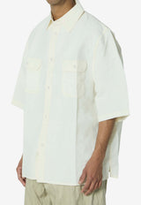 Willy Chavarria Corcoran Boxy Shirt Cream WCSHT0054--065