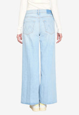 MOTHER Ditcher Roller Zip Skimp Jeans Blue 10925-1865--FWB
