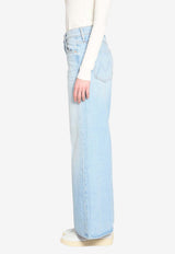 MOTHER Ditcher Roller Zip Skimp Jeans Blue 10925-1865--FWB