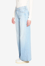 MOTHER Ditcher Roller Zip Skimp Jeans Blue 10925-1865--FWB