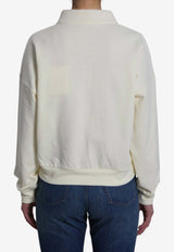The Row Ribbed Polo T-shirt White 5748S-K290-SEA