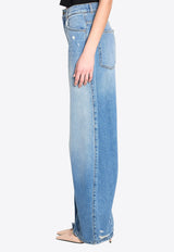 Dolce & Gabbana Barrel-Leg Faded Jeans Blue FTDG9D-G8OG6-S9001